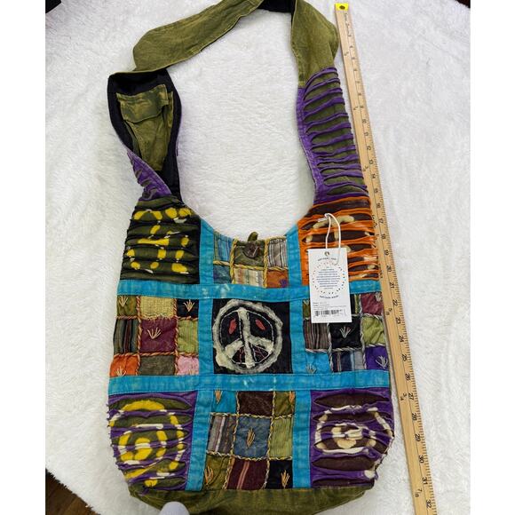 The Collection Royal Peace Stamped Hobo Bag NWT - Picture 1 of 8
